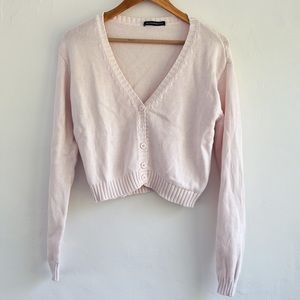 Brandy Pink Cropped Cardigan